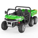 24V Electric 2-Seater Kids Ride-On Truck Tractor with Trailer Dump Bed and 3-Speed RC Control Magic Cars 2