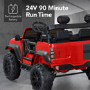24V Red Electric Toy Car for Kids with Parental Remote Control and 2-Seater Design Magic Cars 4