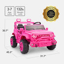 Bold Pink 24V Electric 2-Seater Kids Ride-On Car with Parental Remote Control Magic Cars 1