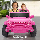 Bold Pink 24V Electric 2-Seater Kids Ride-On Car with Parental Remote Control Magic Cars 2
