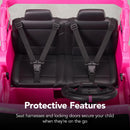 Bold Pink 24V Electric 2-Seater Kids Ride-On Car with Parental Remote Control Magic Cars 6