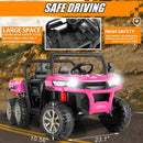 24V Battery-Powered Kids Electric Ride-On Toy with Parent Remote Control and 2 Seats Magic Cars 3