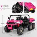 24V Kids Electric 4WD 2-Seater Ride-On Truck with Electric Dump Bed and 6 Wheels Magic Cars 10
