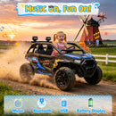 24V Blue Electric UTV Ride-On Car for Kids with Remote Control Magic Cars 3
