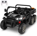 24V Kids Electric 6x6 4WD Ride-On UTV Truck with Dump Bed, 6 Suspension and LED Lights, Remote Control Magic Cars 13