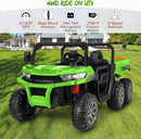 24V Kids Electric 6x6 4WD Ride-On UTV Truck with Dump Bed, 6 Suspension and LED Lights, Remote Control Magic Cars 16