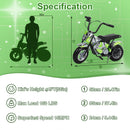 24V Kids Electric Dirt Bike with Rubber Tires, Twist Grip Throttle, and Metal Suspension Magic Cars 10