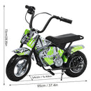 24V Kids Electric Dirt Bike with Rubber Tires, Twist Grip Throttle, and Metal Suspension Magic Cars 6