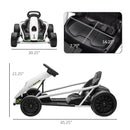 24V Electric Kids Ride-On Drift Go-Kart with 2 Speeds for Boys and Girls Ages 8-12 Magic Cars 2
