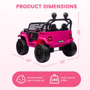 24V Kids Electric 2-Seater Ride-On Jeep Truck with 6mph Speed and Parent Remote Control Magic Cars 5