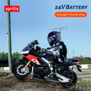 24V Kids Electric Dirt Bike 12mph Blue 250W Motor with Bluetooth Music and LED Lights Magic Cars 7