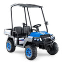 24V Kids 2-Seater 4WD Ride-On Golf Cart with Storage Trunk and Horn Black Magic Cars 10