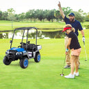 24V Kids 2-Seater 4WD Ride-On Golf Cart with Storage Trunk and Horn Black Magic Cars 11