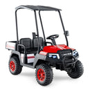 24V Kids 2-Seater 4WD Ride-On Golf Cart with Storage Trunk and Horn Black Magic Cars 5
