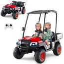 24V Kids 2-Seater 4WD Ride-On Golf Cart with Storage Trunk and Horn Black Magic Cars 8