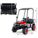 24V Kids 2-Seater 4WD Ride-On Golf Cart with Storage Trunk and Horn Black Magic Cars 9