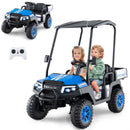 24v 4WD Blue Kids Golf Cart Ride-On Car with Storage Trunk and Horn for Two Magic Cars Variant 0