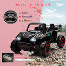24V Electric Kids Off-Road UTV Ride-On Car 2-Seater with Remote Control Black Magic Cars 4