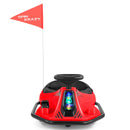 24V Red Drifting Go Kart for Kids with 360° Rotation and Bluetooth Features Magic Cars 12