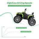 24V Kids Ride-On ATV 4-Wheeler Quad Car with Low & High Speeds 4-6 mph MP3 and LED Lights Magic Cars 5