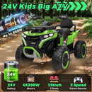 24V Electric Kids ATV Ride-On Toy Car with Remote and MP3 - Green Magic Cars 1