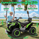 24V Electric Kids ATV Ride-On Toy Car with Remote and MP3 - Green Magic Cars 5