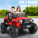 24V Kids 2-Seater Electric Ride-On Truck with 2x200W Motors Bluetooth and Remote Control Magic Cars 1