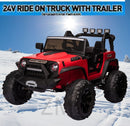 24V Kids Electric Ride-On Truck 2-Seater with Bluetooth and Remote Control, 2x200W Motors Magic Cars 10