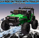 24V Kids Electric Ride-On Truck 2-Seater with Bluetooth and Remote Control, 2x200W Motors Magic Cars 8