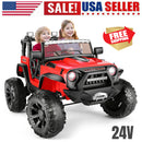 24V Kids Electric Ride-On Truck with Bluetooth, 2-Seater, Dual 200W Motors, Remote Control Magic Cars 14