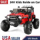 24V Kids Electric Ride-On Truck with Bluetooth, 2-Seater, Dual 200W Motors, Remote Control Magic Cars 21