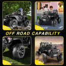 24V 2-Seater Kids Electric Ride-On Truck 400W with Bluetooth and Remote Control Magic Cars 14