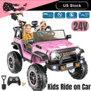 24V 2-Seater Kids Electric Ride-On Truck with 400W Motor Bluetooth and Remote Control Magic Cars 11