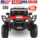 24V 2-Seater Kids Electric Ride-On Truck with 400W Motor Bluetooth and Remote Control Magic Cars 16