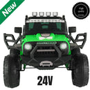 24V 2-Seater Kids Electric Ride-On Truck with 400W Motor Bluetooth and Remote Control Magic Cars 17