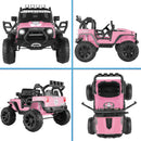 24V 2-Seater Kids Electric Ride-On Truck with 400W Motor Bluetooth and Remote Control Magic Cars 29