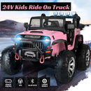 24V 400W Electric 2-Seater Kids Ride-On Truck with Bluetooth Remote Magic Cars 16