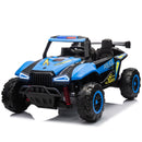 24V Electric Kids 2-Seater Ride-On 4-Wheeler UTV with Remote Control Blue Magic Cars 8