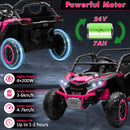 24V Kids 4WD Electric Ride-On Car with Guardrail and Remote Control Magic Cars 11