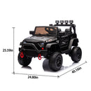 24V Kids Electric Ride-On Truck with 400W Motor, Four-Wheel Suspension and Remote Control Magic Cars 19