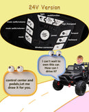 24V Battery-Powered Kids Ride-On Truck with Powerful Engine, 4WD, 2-Seater, and Safety Braking System Magic Cars 15