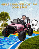 24V Battery-Powered Kids Ride-On Truck with Powerful Engine, 4WD, 2-Seater, and Safety Braking System Magic Cars 1