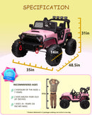 24V Battery-Powered Kids Ride-On Truck with Powerful Engine, 4WD, 2-Seater, and Safety Braking System Magic Cars 3