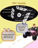 24V Battery-Powered Kids Ride-On Truck with Powerful Engine, 4WD, 2-Seater, and Safety Braking System Magic Cars 6