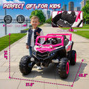 24V Off-Road UTV for Kids with Shock Suspension and Bluetooth Remote Control Magic Cars 4