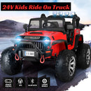 24V Kids Electric Ride-On Truck Toy with 2 Seats, 400W Motor, Bluetooth, and Remote Control Magic Cars 15