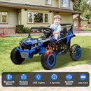 24V Blue 4WD Kids UTV Truck with 2-Seater and 4X200W Battery Power Magic Cars 2