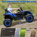 24V Blue 4WD Kids UTV Truck with 2-Seater and 4X200W Battery Power Magic Cars 3