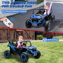24V Blue 4WD Kids UTV Truck with 2-Seater and 4X200W Battery Power Magic Cars 4