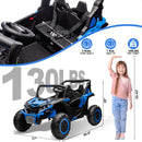 24V Blue 4WD Kids UTV Truck with 2-Seater and 4X200W Battery Power Magic Cars 6